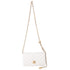CHANEL Fit For You Wallet On Chain WOC Pearly Caviar Quilted Iridescent White